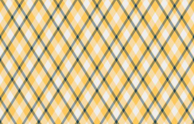 Canlı sarı ve gri ekose desenli. Tekstil tasarımı, web sitesi geçmişi veya ambalaj için mükemmel.