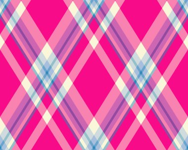 Argyle geometrik eşkenar dörtgenin kusursuz deseni. Harlequin duvar kağıdı tasarımını kontrol et. Web geçmişi için klasik elmas şekilli tekstil malzemesi, baskı kumaşı, kazak, ambalaj kağıdı, hediye kartı, davetiye.