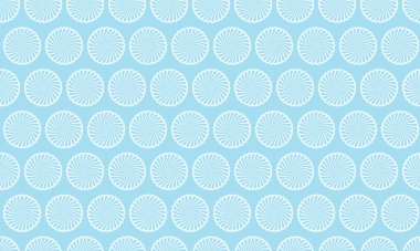 Zarif pastel mavi arka plan, tekrarlayan hassas, dönen daireler. Web siteleri, kırtasiye malzemeleri, tekstil tasarımları ve daha fazlası için mükemmel..