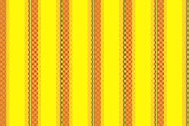 Şablon çizgileri vektör, yastık kumaşı arkaplan dokusu. Parlak ve kehribar renk paletinde çizgili düz tekstil..