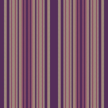 Shansday kumaş deseni dikey, kumaş dokusu arka plan vektörü. Mor ve kireç rengi palette düz çizgili tekstil çizgileri.