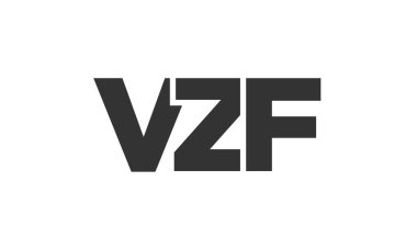 Güçlü ve modern kalın metinli VZF logo tasarım şablonu. Basit ve minimal tipografi içeren ilk tabanlı vektör logosu. Modayı takip eden şirket kimliği markalar için ideal..