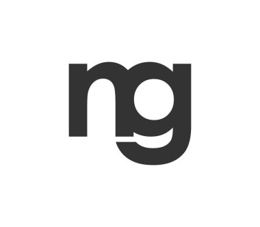 NG yaratıcı geometrik başlangıç tabanlı modern ve minimal logo. Moda yazı tipleri. Evrensel profesyonel zarif tekno vektör tasarımı.