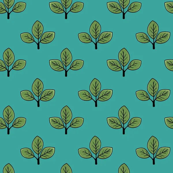 Şekillendirilmiş yeşil yapraklar içeren pürüzsüz deniz mavisi deseni. Tekstil tasarımı, duvar kağıdı ya da markalaşma için ideal. Basit ama zarif bir motif. Büyümeyi, doğayı ve tazeliği aktarıyor..