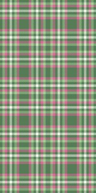 Zarif pastel yeşil, pembe beyaz ekose desenli. Tekstil tasarımı, moda, web siteleri ve arka planlar için mükemmel.