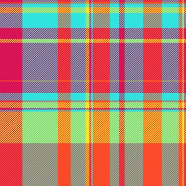Canlı, çok renkli ekose desenli. Tekstil tasarımı, moda, web sitesi geçmişi ya da cesur, enerjik estetiğe ihtiyaç duyan her proje için mükemmel..