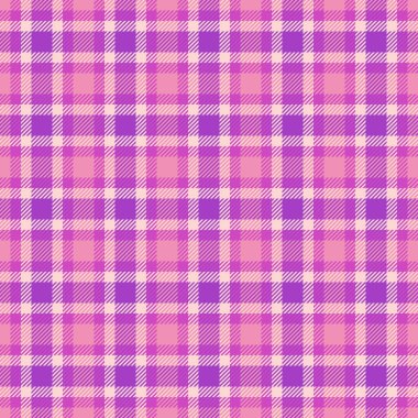 Zarif pastel pembe ve mor ekose desenli. Tekstil tasarımı, moda veya web sitesi geçmişi için mükemmel. Bu yumuşak, tekrarlayan doku sıcaklığı ve kadınlığı çağrıştırıyor..