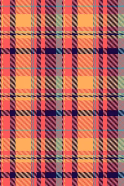 Kare kumaş vektörünü kontrol et. Kırmızı ve koyu renk paletinde mükemmel tartan arkaplan kusursuz tekstil.