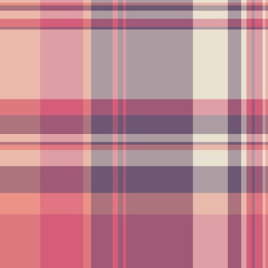 Yumuşak, soluk ekose desenli pembe, leylak ve bej renkte. Zarif ve çok yönlü tasarım tekstil baskıları, giyim, web sitesi geçmişleri veya kırtasiye malzemeleri için mükemmeldir..