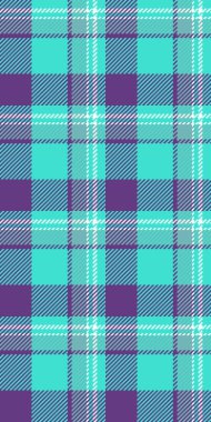 Canlı deniz mavisi ve mor ekose desenli. Tekstil tasarımı, moda, web siteleri ya da modern dokulu bir arka plana ihtiyaç duyan her proje için mükemmel..