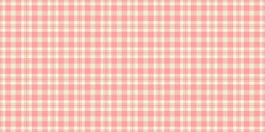 Papatya desenli, ekose desenli, ekose desenli. Işık ve kırmızı renk paletinde kavramsal tekstil vektör arkaplan dokusu.