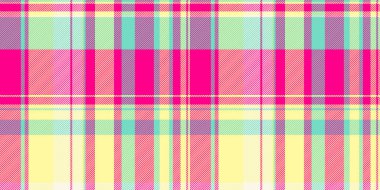Canlı pastel ekose desenli. Tekstil tasarımı, moda, ilkbahar temaları ve neşeli arka planlar için mükemmel. Bu neşeli, parlak doku neşe ve iyimserliği çağrıştırıyor..