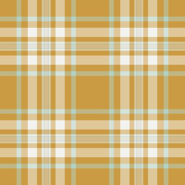 Kumaş kumaş arka plan ekoseli, sevgililer günü çekleri kusursuz desenli. Kehribar ve beyaz renk paletinde kilt desenli tekstil tartan vektörü.