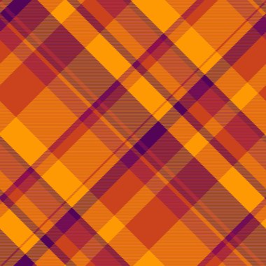 Asimetrik ekose arka plan vektörü, neon kontrol deseni dokusu. Latin tekstil kumaşı, parlak ve kırmızı renk paletinde kusursuz..