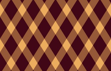 Argyle geometrik eşkenar dörtgenin kusursuz deseni. Harlequin duvar kağıdı tasarımını kontrol et. Web geçmişi için klasik elmas şekilli tekstil malzemesi, baskı kumaşı, kazak, ambalaj kağıdı, hediye kartı, davetiye.