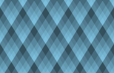 Güzel mavi tonlarda kesişen elmasların soyut, pürüzsüz deseni. Arkaplan, tekstil ve web sitesi tasarımları için mükemmel geometrik tasarım. Modern, sofistike estetik.