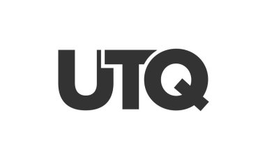 UTQ logo tasarım şablonu güçlü ve modern kalın metinlerle. Basit ve minimal tipografi içeren ilk tabanlı vektör logosu. Modayı takip eden şirket kimliği markalar için ideal..