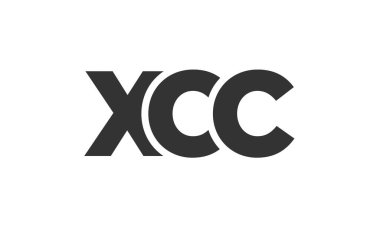 Güçlü ve modern kalın metinli XCC logo tasarım şablonu. Basit ve minimal tipografi içeren ilk tabanlı vektör logosu. Modayı takip eden şirket kimliği markalar için ideal..