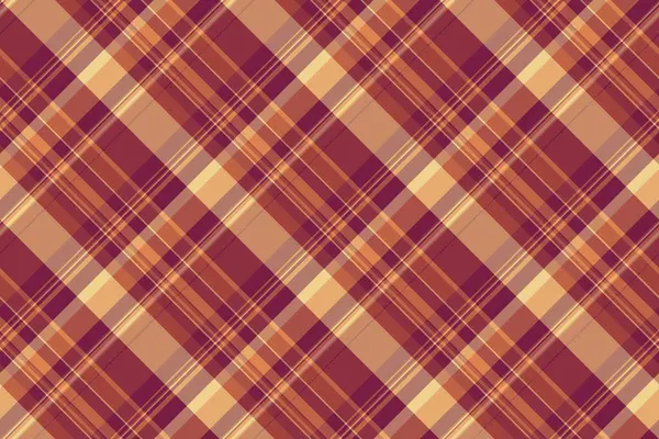 İnce doku kumaş tartan, özelleştirilmiş tekstil vektör deseni. Kırmızı ve turuncu renk paletinde insanların arka planda kusursuz ekose kontrolü yok.
