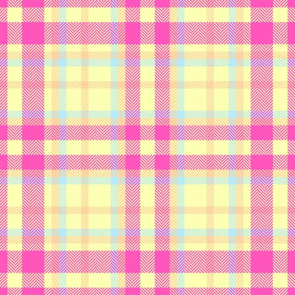 Canlı pastel ekose desenli pembe, sarı ve açık mavi. Tekstil tasarımı, moda, hatıra defteri ya da web sitesi geçmişi için mükemmel.