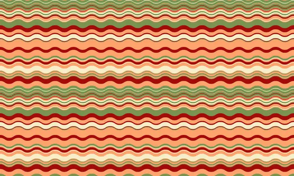 Sonbahar renklerinde dalgalı çizgiler var. Tekstil tasarımı, web sitesi geçmişi ya da festival projeleri için mükemmel. Bir sıcaklık ve ritim duygusu yaratır..