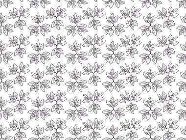 Zarif tek renkli yaprak deseni. Tekstil tasarımı, duvar kağıdı ya da web sitesi geçmişi için mükemmel.