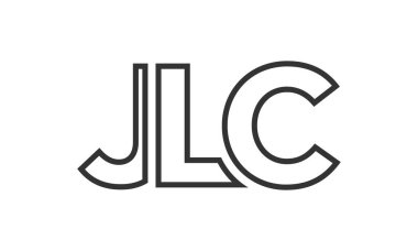 JLC logo tasarım şablonu güçlü ve modern kalın metin ile. Basit ve minimal tipografi içeren ilk tabanlı vektör logosu. Modayı takip eden şirket kimliği markalar için ideal..