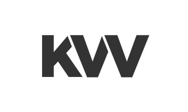 KVV logo tasarım şablonu güçlü ve modern kalın metin ile. Basit ve minimal tipografi içeren ilk tabanlı vektör logosu. Modayı takip eden şirket kimliği markalar için ideal..