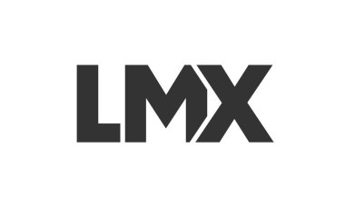 LMX logo tasarım şablonu güçlü ve modern kalın metinlerle. Basit ve minimal tipografi içeren ilk tabanlı vektör logosu. Modayı takip eden şirket kimliği markalar için ideal..