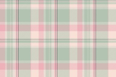 Yetenekli tartan desenli kumaş, tekstil dikişsiz ekose kumaş. Işık ve pastel renk paletinde çocuk dokusu kontrol arkaplan vektörü.