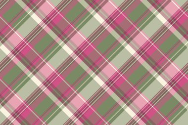 Yumuşak pembe, yeşil ve bej tonlarda zarif çapraz ekoseli desen. Tekstil tasarımı, moda veya web sitesi geçmişi için mükemmel.