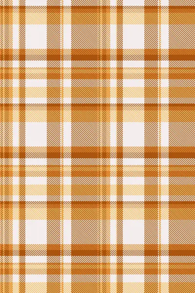 Piknik dokusu arka plan pürüzsüz, harika ekose tartan vektörü. El yapımı kumaş desenli turuncu ve beyaz renk paleti denetimi.