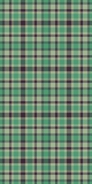 İzleme arkaplan kontrol vektörü, katmanlı desenli ekose tartan. Hint kumaşı dokusu pastel ve yeşil renk paletinde kusursuz tekstil..