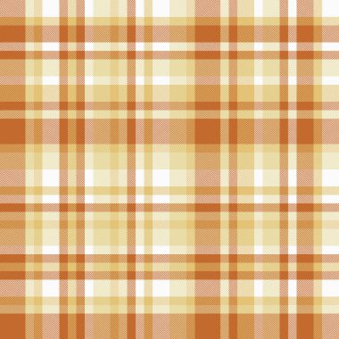 Sıcak, davetkar ekose desenli bej, turuncu ve beyaz tonlarda. Arka plan, tekstil ya da tasarımlarınıza samimi, sonbahar hissi katmak için mükemmel..
