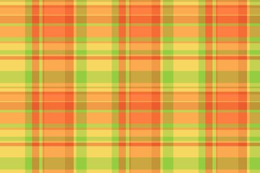 Ambalaj deseni kontrolü tekstil, asimetrik dikişsiz arka plan dokusu. Minimum ekose kumaş taşıyıcı tartan turuncu ve kehribar renk paleti.