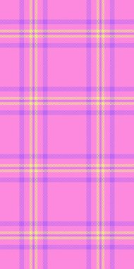 Pastel pembe, sarı ve mor ekose desenli. Tekstil tasarımı, moda, web siteleri veya markalaşma için mükemmel.