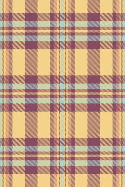 Yırtık desenli ekose kumaş, 60 'lar kusursuz deseni kontrol ediyor. Kehribar ve pembe renk paletinde arka plan tartan tekstilini gevşetin.