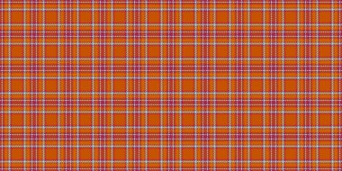 JPG desenli ekoseli tarama, endüstriyel arkaplansız kumaş. Klan tekstil vektör dokusu turuncu ve kırmızı renk paleti ile.