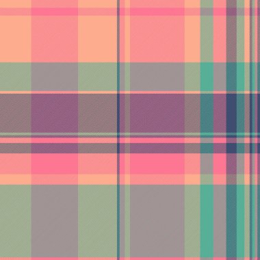 Afrika dokusu pürüzsüz desen, saflık arka plan tartan vektörü. Ekose kumaş denetimi kırmızı ve turuncu renk paleti.