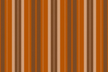 Dug çizgileri, kumaş pürüzsüz, katman arkaplan tekstil deseni. Turuncu ve koyu renk paletinde dikey tekstil desen çizgisi vektörü.