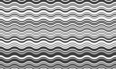 Soyut, pürüzsüz dalgalı çizgiler. Tekstil baskıları, web sitesi geçmişleri ya da modern grafik projeleri için mükemmel tek renkli tasarım. Akışkanlığı, hareketi ve ritim duygusunu çağrıştırır..