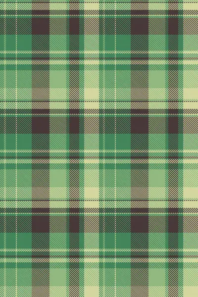 Kabile desenli arka plan tekstili, katlanmış vektör ekose tartan. Görkemli kumaş denetimi dokusu yeşil ve koyu renk paletinde pürüzsüz.