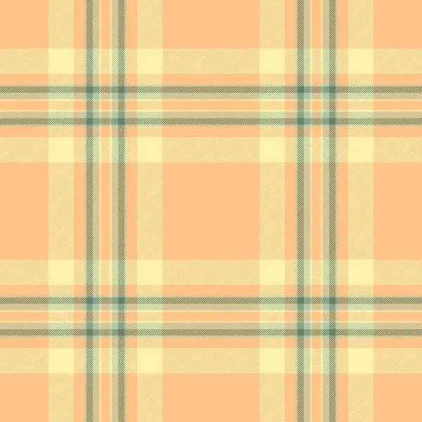 Sıcak, eski moda ekose desenli. Yumuşak turuncu ve krem rengi ince yeşil aksanlı klasik, çok yönlü bir arkaplan yaratır. Tekstil tasarımı için ideal.