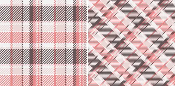 Tartan dikişsiz ekose kumaşlı, şablon vektör kumaşlı bir kontrol. Ringa kemiği desenleri için moda ve tasarım için ten renkleriyle ayarlanmış.
