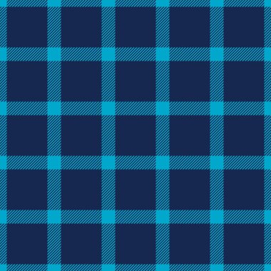 Canlı deniz mavisi ve lacivert ekose desenli. Tekstil tasarımı, web sitesi geçmişi ya da moda projeleri için mükemmel. Bu cesur grafik klasik ama modern bir his sunuyor, stili ve yapıyı sembolize ediyor..