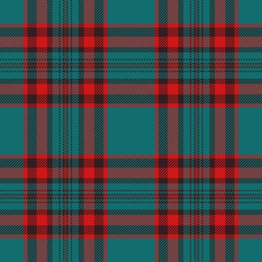 Canlı deniz mavisi, kırmızı ve kahverengi ekose desenli. Tekstil tasarımı, moda veya web sitesi geçmişi için mükemmel.