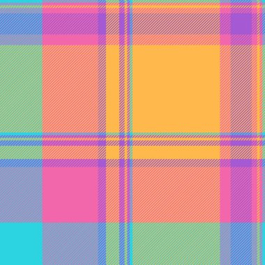 Canlı pastel ekose desenli. Tekstil tasarımı, moda, markalaşma ve web sitesi geçmişi için mükemmel. Neşeli renkler neşe ve iyimserliği çağrıştırıyor..