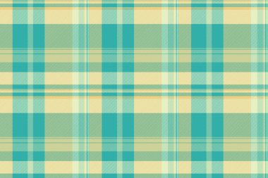 Üniformalı vektör şablonu, oduncu kusursuz kumaş kontrolü. Tişört tekstil desenli ekose, açık renk ve gök mavisi paleti..