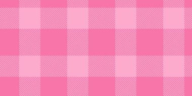 Güzel pembe gingham şablonu. Geçmişi, tekstili ya da ambalaj tasarımı için mükemmel. İnce, kadınsı estetiğe sahip neşeli, çok yönlü bir doku..