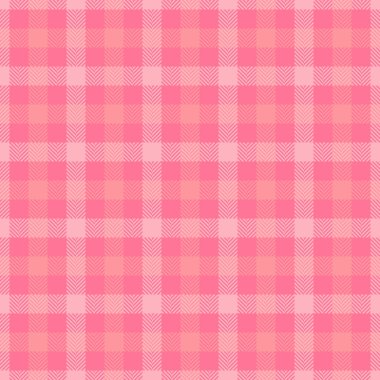 Zarif pembe ve mercan kontrol kalıbı. Tekstil tasarımı, arka plan ya da web sitesi elemanları için mükemmel. İnce ringa kemiği dokusu görsel ilgi uyandırır..
